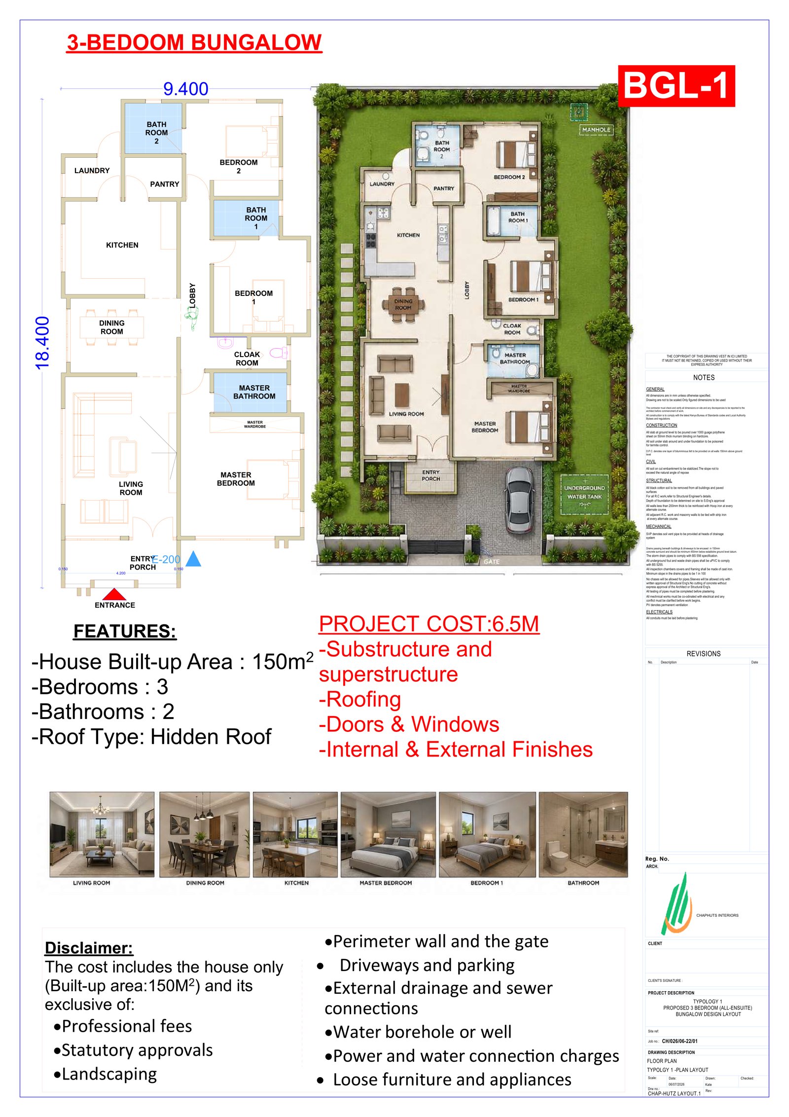 Prime Build Juja typology floor plan